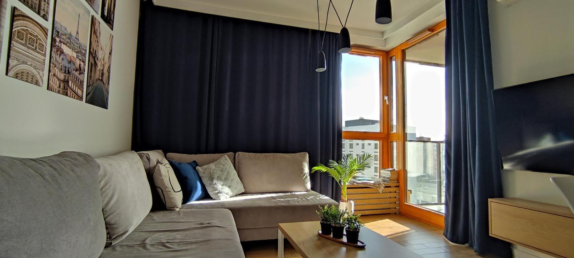 Wola Blue Modern Apartment Warschau